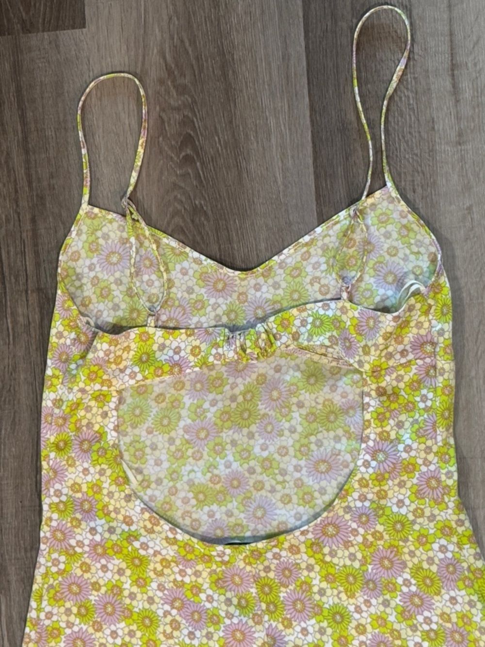 Zara Floral Maxi Slip Dress in Yellow and Pink - Picture 4 of 9